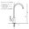 NEO DESIGN faucet for filtered water, stainless steel