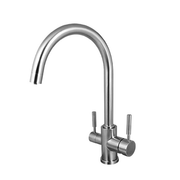HALIFAX SILVER Faucet 3 in 1 Stainless Steel - Wasserhaus Online Shop