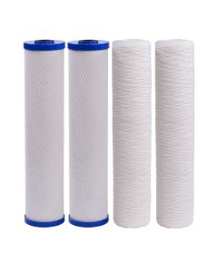 Doppelpack Ersatzfilter-Set mit 4x VORFILTER für Big Blue Hauswasseranlage