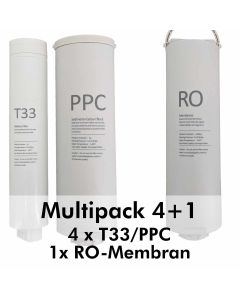 Kombi-Vorfilter und Nachfilter und Osmosemembran  für Fontamea Osmoseanlage Sediment / Aktivkohle