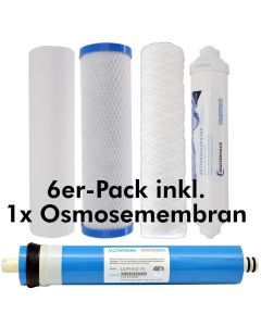 Ersatzfilter Supersparpack mit 6 Filtersets und 1 VONTRON Osmosemembran