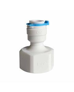 Adapter gerade 1/4" Schlauch auf 3/8" Innengewinde, passend als Anschluss für Siebträgerkaffeemaschinen