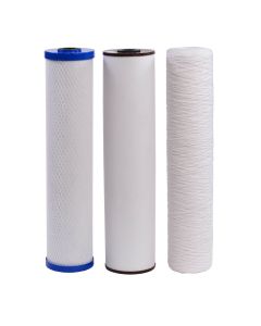 Triple Big-Blue Spezial Eisen: Sedimentfilter, Aktivkohlefilter, Pentek-Eisenfilterkartusche