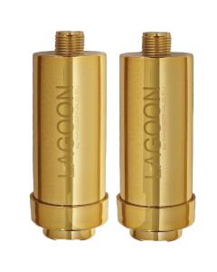 Doppelpack Duschfilter Gold verchromt