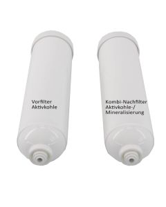 Vorfilter Aktivkohle - Kombi-Nachfilter Aktivkohle-/Miniralisierung