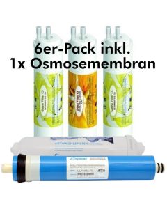 Puriella Ersatzfilterset Supersparpack mit Vontron Osmosemembran