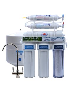 klassische 6-stufige Osmoseanlage QuaRO mit Mineralisierung, Tank, 2-Wege-Osmosehahn