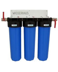 dreistufiger Triple Big Blue Hauswasserfilter Sediment / Aktivkohle