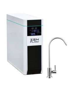 Komfort-Osmoseanlage Zen Flow , tanklos mit Design-Wasserhahn. filtert Schadstoffe zu 99,9 % aus dem Trinkwasser