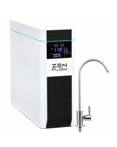 Komfort-Osmoseanlage Zen Flow , tanklos mit Design-Wasserhahn. filtert Schadstoffe zu 99,9 % aus dem Trinkwasser