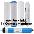 Ersatzfilter Supersparpack mit 6 Filtersets und 1 VONTRON Osmosemembran