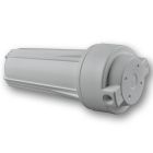 Filtergehäuse 10'' weiss mit doppeltem Dichtungsring - einzeln mit Kopf - Anschluß 1/4'' Innengewinde

