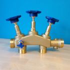 DVGW-Anschluss-Set für Hauswasseranlagen mit Rückflussverhinderer und Verschneideventil
