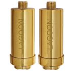 Doppelpack Duschfilter Gold verchromt