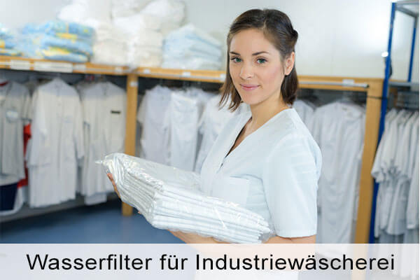 Gefiltertes weiches Wasser in der Wäscherei