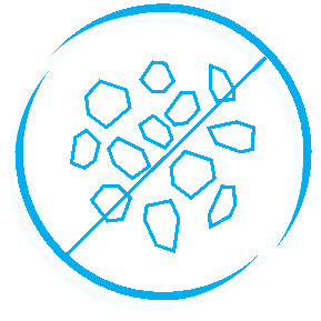 Mit der Zen Flow Osmoseanlage keine Kalkkrusten mehr in Töpfen und Haushaltsgeräten Symbolbild durchgestrichene Kalkkrusten durch Wasserfilterung.