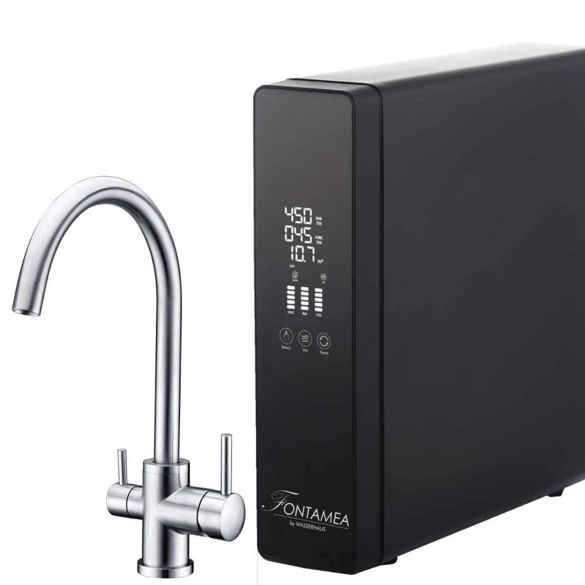 Hier geht´s direkt zur Fontamea Osmoseanlage Hier klicken zur Fontamea Osmoseanlage mit Edelstahlhahn