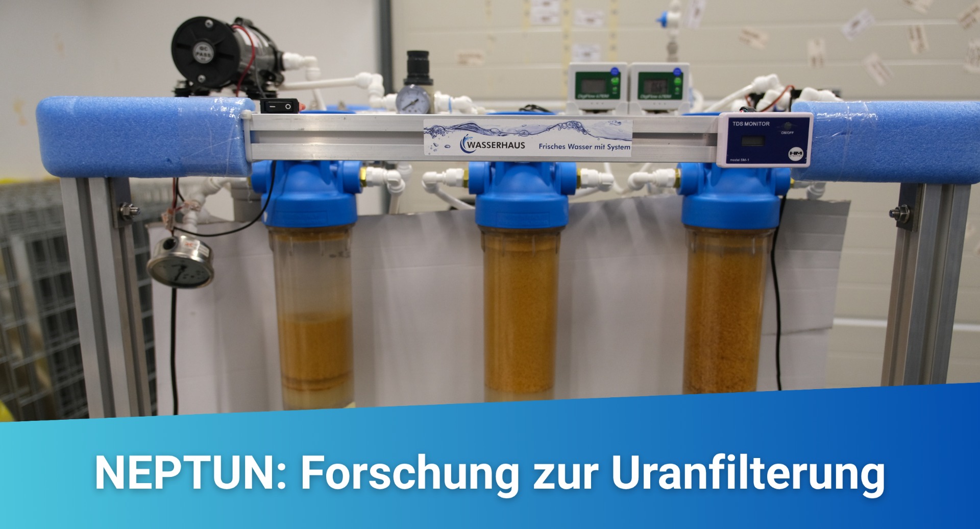 Forschungsprojekt NEPTUN: Neue Ansätze zur Uranentfernung im Trinkwasser