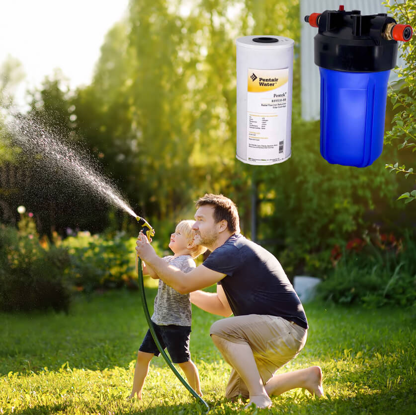 Das Eisenfilter Test-Kit.