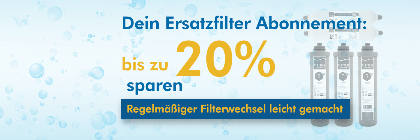Ersatzfilter-Abonnement fü Osmoseanlagen Ersatzfilter-Abonnement fü Osmoseanlagen