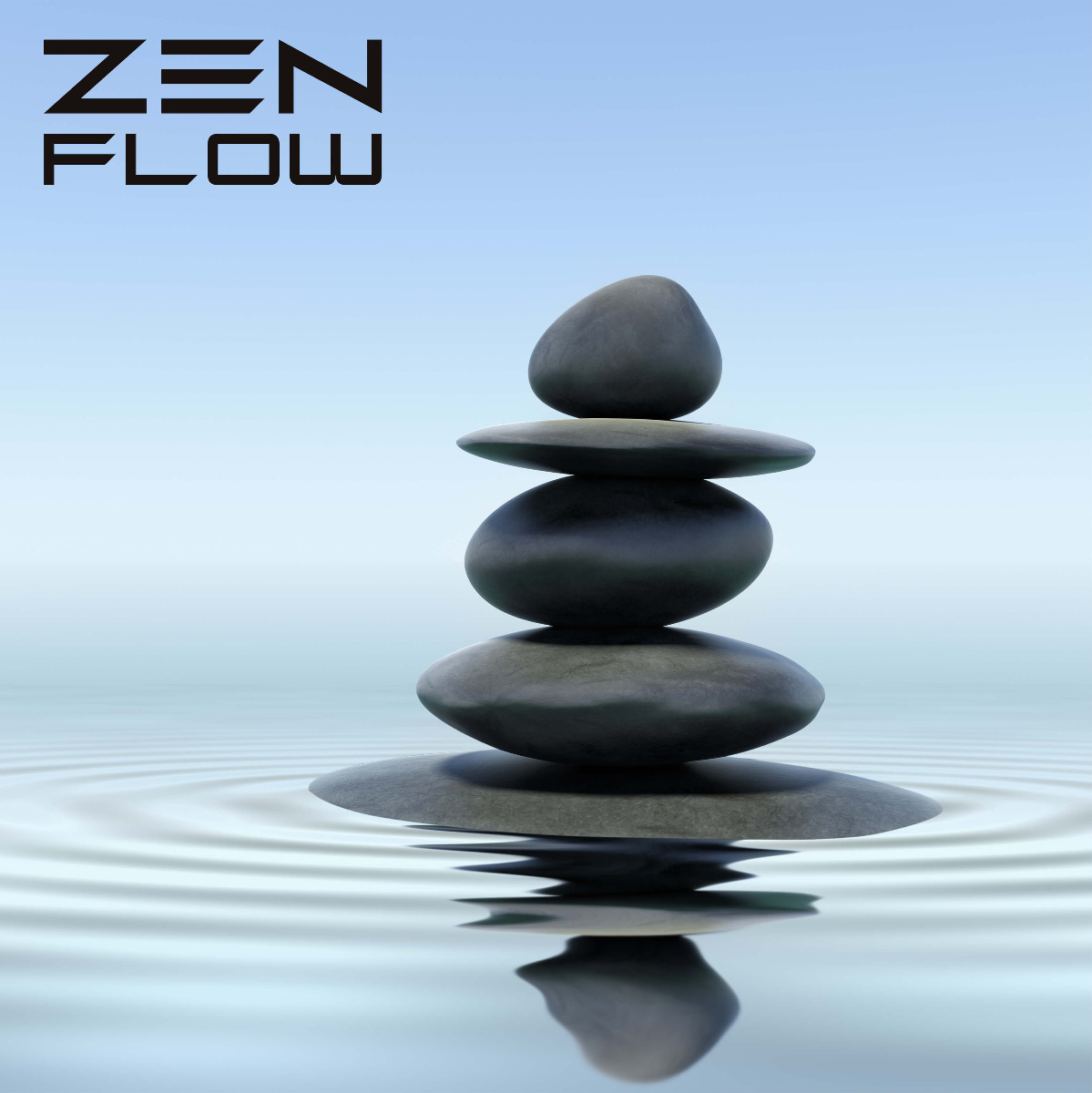 Zen Flow - Steinturm im Wasser
