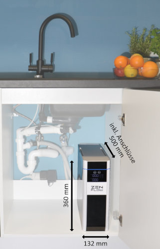 Beispiel Zen Flow Untertischeinbau