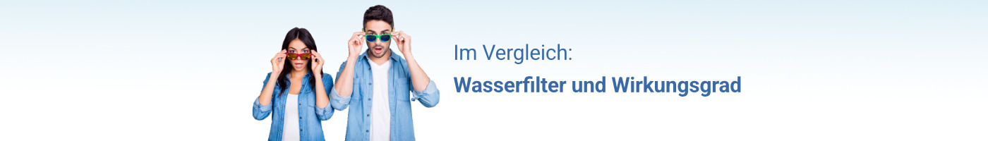 Wirkungsgrad der unterschiedlichen Wasserfilter Wirkungsgrad der unterschiedlichen Wasserfilter