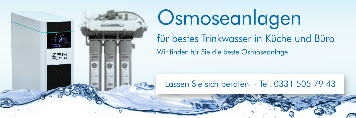 Eine Osmoseanlage - der beste Wasserfilter für die Küche Osmoseanlagen von Wasserhaus erzeugen reinstes Trinkwasser für Ihre Gesundheit und Ihre Sicherheit