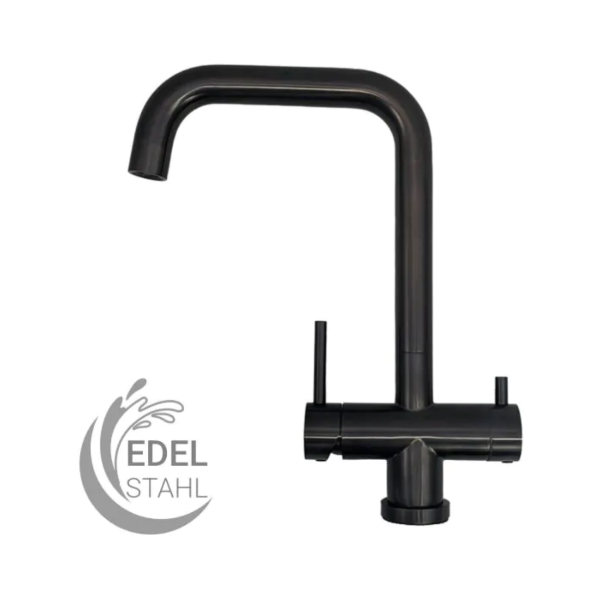 3-Wege-Armatur OTTAWA BLACK Edelstahl