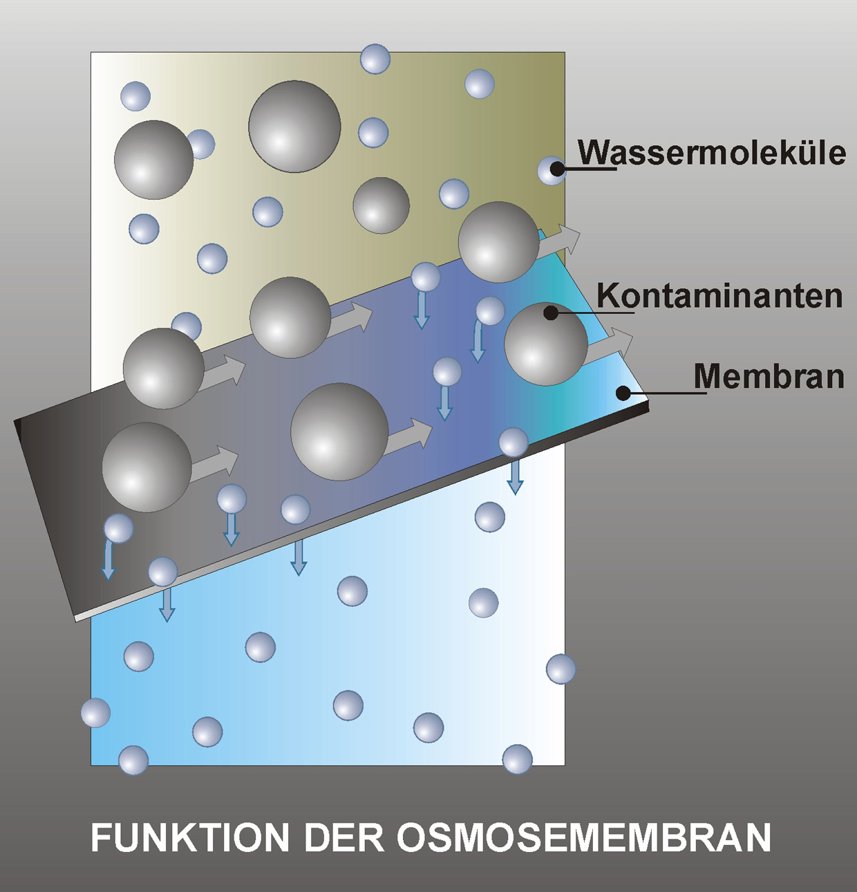 Prinzip der Umkehrosmose