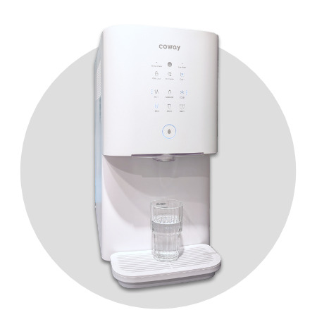 Auftisch Osmosewasserfilter für Büroküchen und Praxen Wasserspender COWAY für Heiß-, Warm- und Kaltwasser